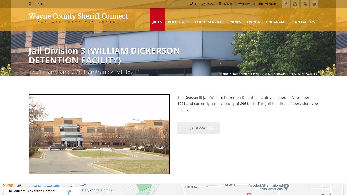 Jail Division 3 (WILLIAM DICKERSON DETENTION FACILITY ...